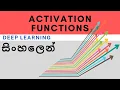 Deep Learning Activation Functions Sinhala