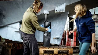 Major rudder & hull modifications – stuck in the Faroes