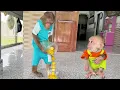 Download Lagu Funny CUTIS secretly has something special with treasure, making baby monkey suspicious🤩
