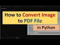 How to Convert Image to PDF File in Python