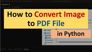 How to Convert Image to PDF File in Python