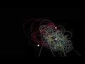 Three-body problem 3D simulation