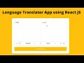 Language Translator app using React JS Hindi Urdu