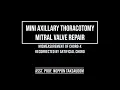 Download Lagu Miniaxillary thoracotomy to MV repair, correcting chord-X mismeasurement with additional artificial