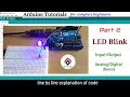 Arduino tutorial 2 - LED Blink program with code explained How to blink an LED using Arduino
