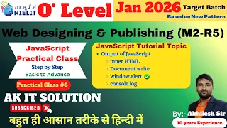 JavaScript JavaScript Output JavaScript window alert Method in JavaScript O Level JS