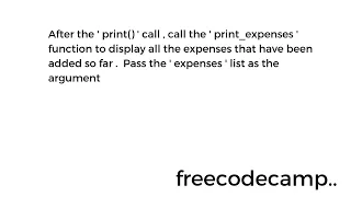 Learn Lambda Functions by Building an Expense Tracker Python Beta Cert Step 35