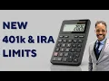 IRS 2026 Contribution Limit Changes 401k IRA Tax Updates Income Phase-Outs