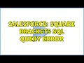 Salesforce Square Brackets sql query error
