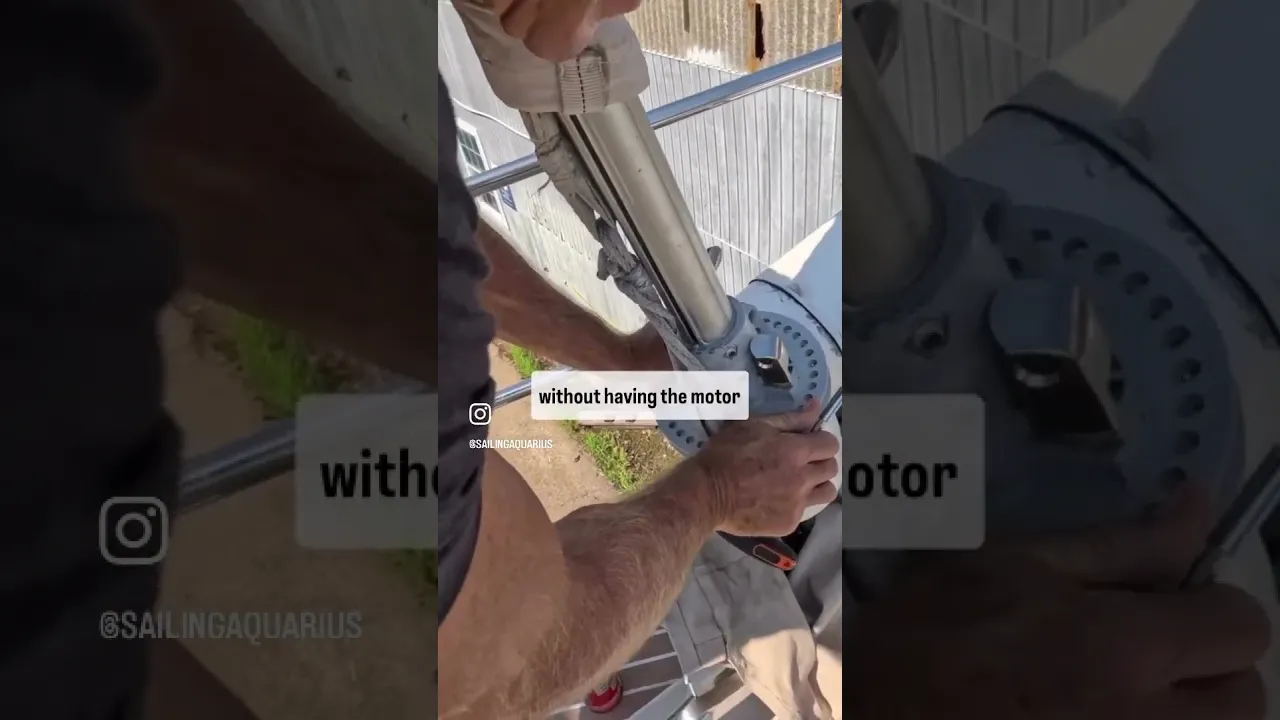In case of emergency, it is very good to keep a good maintenance #sailingaquarius #sailboat