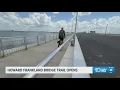 Walkers runners and cyclists hit new Howard Frankland Bridge Trail on opening day