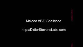 Maldoc VBA Shellcode