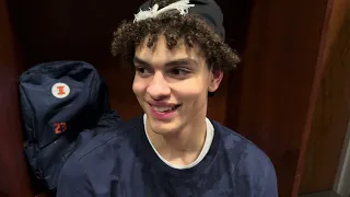 Final Four bound Illinois guard Keaton Wagler interveiw