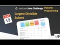 largest divisible subset largest divisible subset leetcode leetcode 368 dp