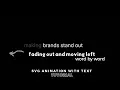 Intro Fade Out Text scroll css animation HTML CSS SVG animation CSS - 2021