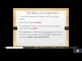 Java I Chapter 2 Class 1 Part 1 Program Structure