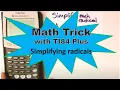 math trick - algebra with TI-84 plus