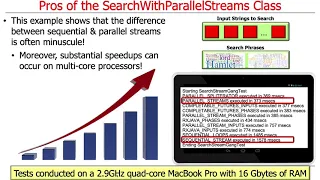 Java SearchWithParallelStreams Example Evaluating Pros and Cons