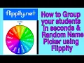 How to Group your students in seconds Random Name Picker using Flippity