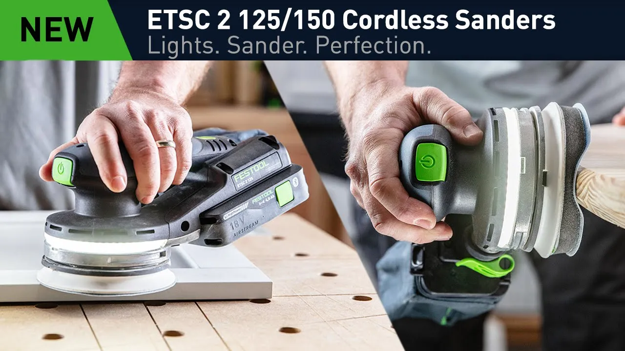 Festool Canada — Festool — ETSC 2 Cordless Sanders (YouTube video ad)