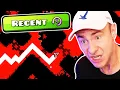 I beat CATACLYSM in a RECENT TAB CHALLENGE Geometry Dash