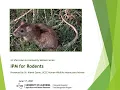 IPM for Rodents