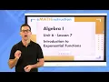 N-Gen Math Algebra I Unit 6 Lesson 7 Introduction to Exponential Functions