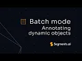 Batch mode in the 3D point cloud interface on Segments ai Tutorial