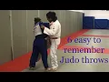 6 easy to remember judo throws