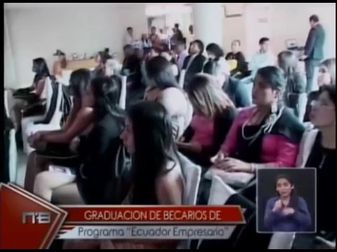 Graduación de becarios de programa Ecuador Empresarial