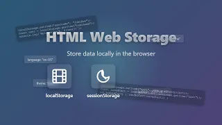 HTML Web Storage localStorage sessionStorage Explained for Beginners