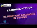 19 Function Arguments in Python Learning Python