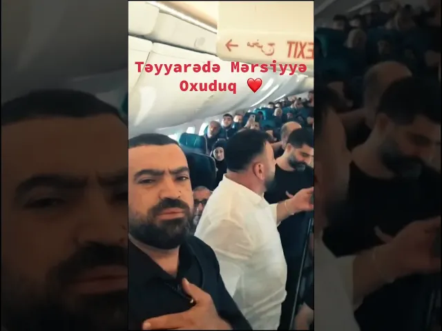 ⁣Təyyarədə Zəvvarlarımız üçün mərsiyyə oxuduq❤️ Kərbəla Dedik ❤️