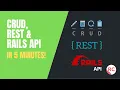 CRUD REST Rails API in 5 minutes Rails 7 RESTful API