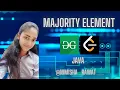 Majority Element DSA MAANG Java Hindi