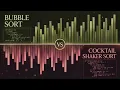 Bubble Sort vs Cocktail Shaker Sort Cozy Sorting ASMR