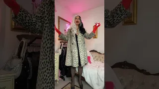 CRUELLA DE VIL HALLOWEEN COSTUME OUTFIT OF THE DAY