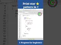 Print alphabet pattern in C programming