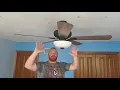 Hampton Bay Rothley II 52 in Bronze LED Ceiling Fan with Light Kit Installation and Review