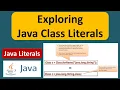 Exploring Java Class Literals Java Tutorial