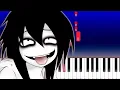 Jeff The Killer Theme Piano Tutorial