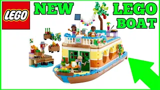 NEW LEGO BOAT! Lego Friends canal houseboat 41702