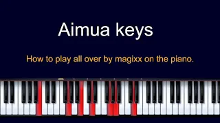 How to play all over magixx on the piano.