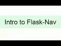 Introduction to Flask-Nav