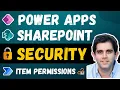 Power Apps SharePoint List Security Item Level Permissions Folder Security with Power Automate