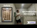 DIY Dream Shower Build Bathroom Remodel Series Pt 2 Installing Shower Tiles Lowe s Partnership