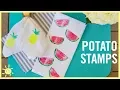 DIY How to Make Potato Stamps