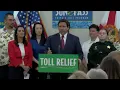 Florida Gov Ron DeSantis announces toll relief proposal