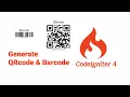 how to make QR code and barcode in codeigniter 4 Cara buat QR code dan barcode di codeigniter 4