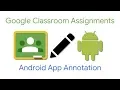 Classroom Android Annotations